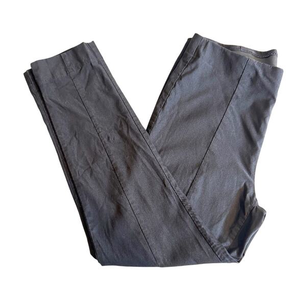 Chico's pants So Slimming black pull on ankle with vertical front seam Sz 1 US 8 - Picture 1 of 9